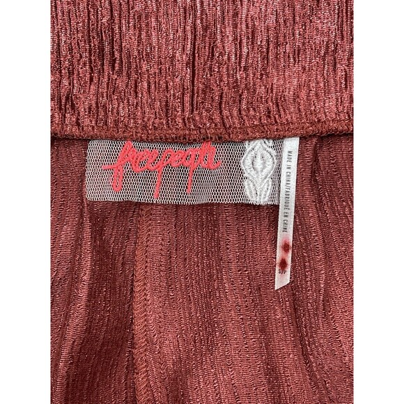 Free People Red Wide Leg Palazzo PANTS - Picture 7 of 10